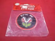 "Byte Me" Piranha Plant - Super Mario Bros. 2005 Nintendo Sticker *NEW*