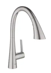 GROHE, 32298DC3, ZEDRA 1.75GPM SINGLE-HANDLE PULL DOWN KITCHEN FAUCET, SUPER ...