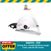 Makita 4114 15 Amp SJS 14" Electric Angle Cutter with AC/DC Switch