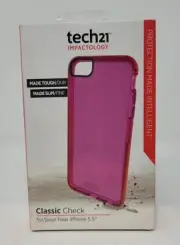 Tech21 Check Silicone Case for Apple iPhone 6 Plus / 6S Plus, Pink
