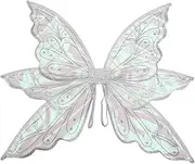 23.6x19.6 Inch Bronzing Fairy Wing - Fantasy Glitter Butterfly Wing for Most Adult Women & Kids | Colorful Gradient Wing Suit, Fairy Tale Dress Up Costume, Cosplay Outfits - 4 Colors