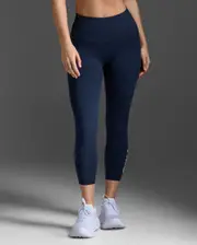 Form Stash Hi-Rise Compression 7/8 Tights with Pockets, 2XU, XXL, Midnight/White, Female