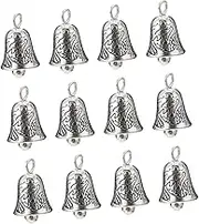 DOITOOL 50Pcs Alloy Bell Pendants for Crafting Wind Chime Making Bells Decorative Jewelry for Festivals Home and Garden Decor