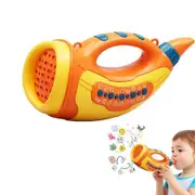 Voice Changer Toy for Kids Age 3 to 8 Animal Sounds Horn, 30 Fun Sound Effects and Lights Voice Changer Device, Orang