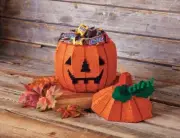 Mary Maxim Pumpkin Candy Dish Plastic Canvas Kit
