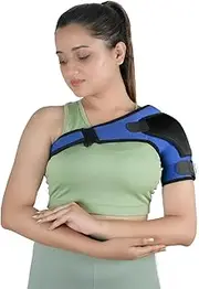 RK_Enterprises Cuff Brace for Shoulder Pain Relief Neoprene Shoulder Support Brace for Men and Women for dislocated (Universal : 30""-41"")