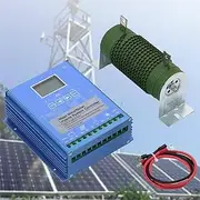 MPPT Wind Solar Hybrid Charge Controller, 12V 24V Automatic Identification 800/1000/1200W with LCD Screen for Off Grid MPPT Wind Turbine Solar Charge Controller(12v,800w)
