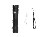 P50 LED Flashlight High Brightness LED Outdoor USB Rechargeable Aluminum Alloy Mini Torch with Clip