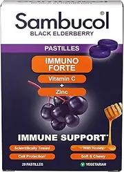Sambucol Black Elderberry Immuno Forte 20 Pastilles, 40 g