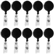 10 Pack Retractable ID Badge Holder Badge Reels with Swivel Alligator Clip Bu...