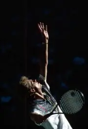 Stefan Edberg at the Australian Open Tennis Championships at Flind- Old Photo