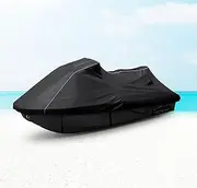 Waterproof Jet Ski Cover Custom Fit for Sea-doo Spark 2up Spark Trixx 2up, 600D Oxford UV-Proof Jetski Waverunner Covers, Trailerable Jetski Cover with Air Vents, Reflective Strips