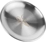 Cabilock Stainless Steel Altar Plate Decorative Tray for Jewelry and Rings Elegant Serving Dish for Rituals and Home Decor