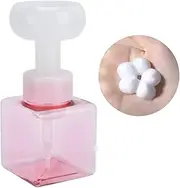 8.4oz 250ml Foaming Hand Soap Dispenser, Refillable Empty Foam Liquid Hand Soap Container Cute Cat Paw Flower Shape Foaming Soap Dispenser, Reusable Plastic Press Bottle for Bathroom(Pink)