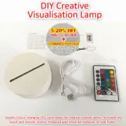 Night Lamp Creative light LED USB Battery Lamp RGB Colour Remote Craft Toy DIY