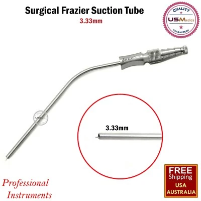 Dental Surgical Aspirator Frazier Suction Tube 3.33mm Diagnostic Instruments