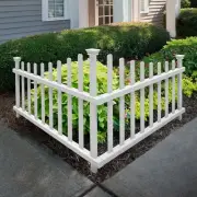Zippity Outdoor Products ZP19007 No Dig Vinyl Corner Picket Fence, 42" x 30"