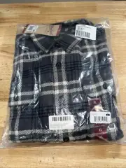 Woolrich Brawny Flannel Plaid Shirt Mens XL Major Plaid long Sleeve Shacket NWT