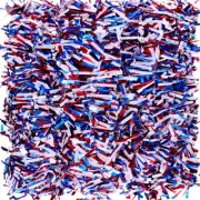 6 Pieces 39.4 Feet Labor Day Patriotic Independence Day Red White Blue Tinsel Ga