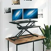 Adjustable Standing Desk 90x40 cm for Home Office: Computer Gaming Table, Steel Frame, Ergonomic Inch Height Adjustable Workstation