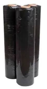 Stretch Film BLACK Pallet Shrink Wrap 500mm x 450m Real x 25UM 1 / 2 / 4