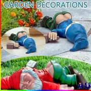 Drunk Gnomes Garden Decor Naughty Drunken Gnome Statue Outdoor Lawn Patio Decor