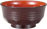 [A] 5 Sundagosaku Rice Bowl Shintanai Vermilion | Soup Bowl [6.9 x 3.0 inches (15 x 7.7 cm) (800cc)]