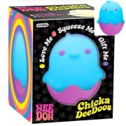 NeeDoh Chicka DeeDoos by Schylling Stress Anxiety Squeeze Toy / Blue Chick