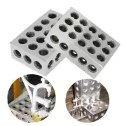 2pcs Hardened Steel 0.0001" Precision Matched Machinist 23 Hole 123 Block Gauge