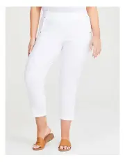 [Taking Shape] Take The Lead Taper Jacquard Pant in White