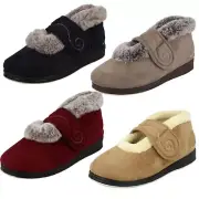 Ladies Padders Hush Cross Strap Slippers