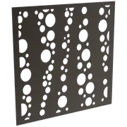 ProtectorAl 300 - 1200 x 300 - 1200mm Satin Black Bubbles Unframed Solid Aluminium Decorative Panel