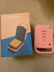 Recolte X Blooming Press Hot Sand Maker Sandwich Toaster Pink AC100V LIMITED ED