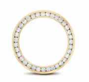 26MM Diamond Bezel For Rolex Datejust President 1.50CT Channel Set 14K Yellow