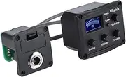 ibasenice Ukulele Preamp Eq Equalizer Piezo Pickup System Tuner Metronome Lcd Display for Acoustic