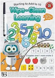 Learning Can Be Fun Wipe-Clean Learning Starting to Add to 10 Work Book