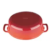 Vogue Oval Casserole Red - 5Ltr 110h x 243w x 295mm d