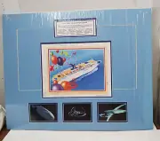 Beautiful Matted Star Trek Cruise Display with 20 Autographs-Many Deceased