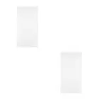 2pcs White Sheer Curtain Light Filtering Sheer Curtain Window Curtain For