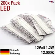 200x LED Module 1,2W DC12V 3x SMD 12000K IP65 120-140LM Advertisement Cold White