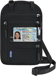 [DAITET] Travel Neck Wallet with RFID Blocking for Women & Men, Passport Holder, Anti-Theft Slim Neck Pouch
