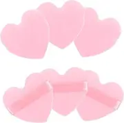 [FOYTOKI] 6 Pcs Love Puff Powder Puff for Face Beauty Puff Setting Powder Puff Heart Shaped Powder Puff Powder Puffs Finger Puff Pink Miss Flannel Makeup Loose Powder Puff