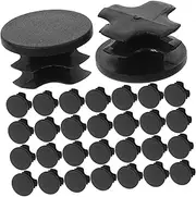 BUGUUYO Plastic Hole Plugs 100pcs Round End Caps for Furniture Handrail End Caps Tubing Plug Easy Install