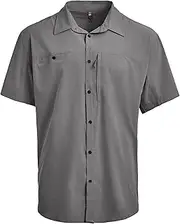 [Vertx] Men's Flagstaff Technical Shirt, Short Sleeves, Outdoor Concealed Carry Clothing for CCW, Hiking, Athletic Fit