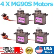 4 Pack MG90S Metal Gear Micro Servo for Boat Car Plane RC Helicopter Arduino