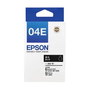 EPSON T04E 原廠墨水匣 T04E150 黑色 適用 XP-2101 XP4101 WF2831