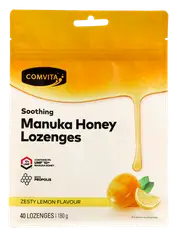 Comvita Manuka Honey Lozenges with Propolis Lemon & Honey 40 Lozenges