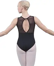 [Dance Favourite] Leotards for Womens and Girls Gymnastics Black 01D0048