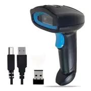 QR Code Scanner, Handheld Barcode Scanner Wireless 1D 2D Support Screen Scann...