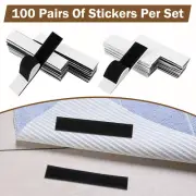 Square Hooks Loop Tape Set Versatile Hanging Wall Mounting Tapes Kit·